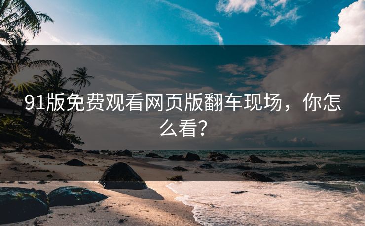 91版免费观看网页版翻车现场，你怎么看？