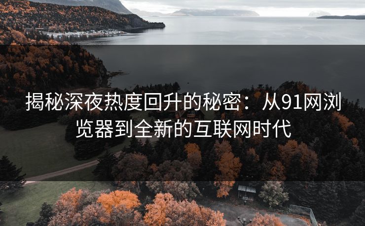 揭秘深夜热度回升的秘密:从91网浏览器到全新的互联网时代